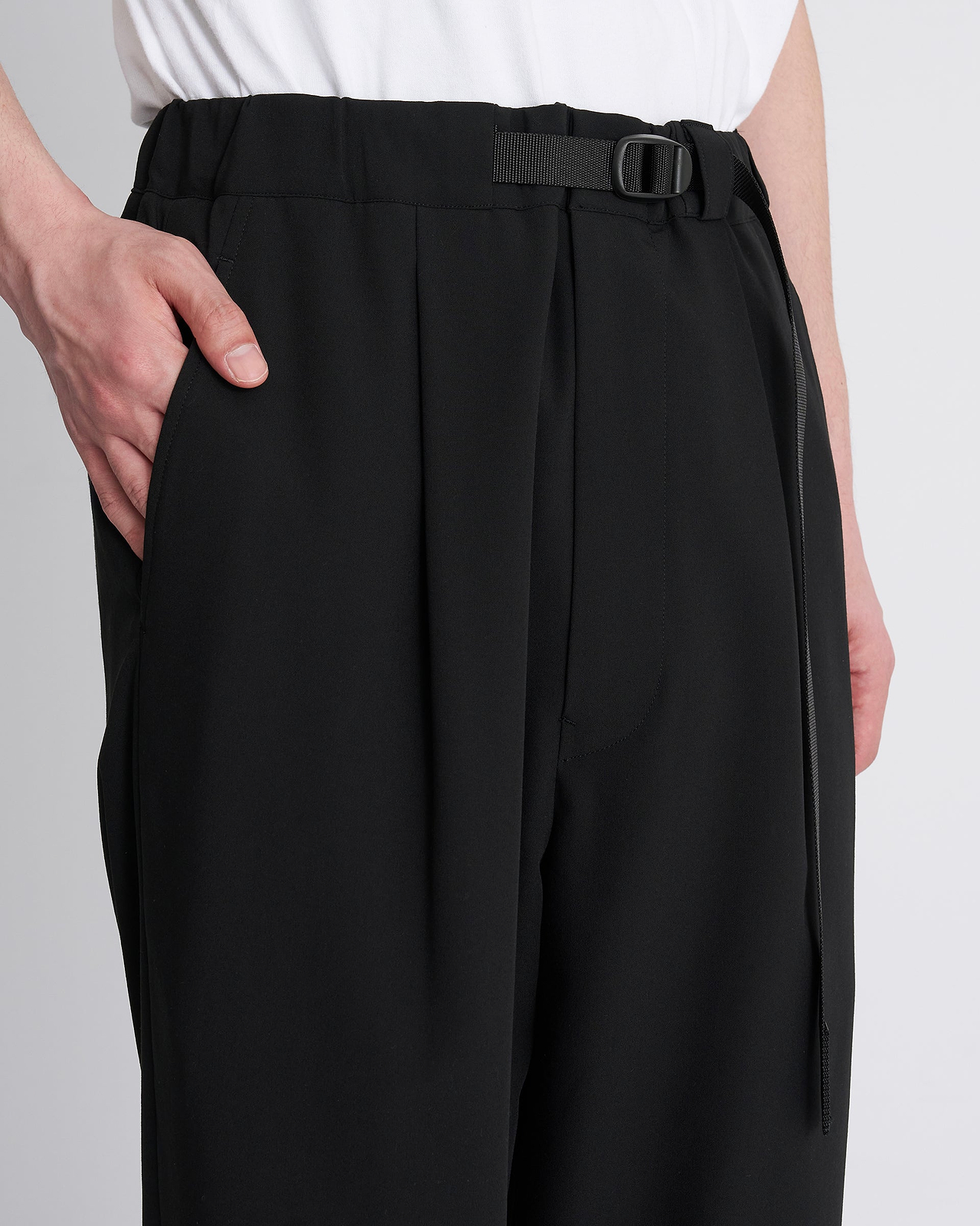 【26SS】テープベルト 1タックパンツ
