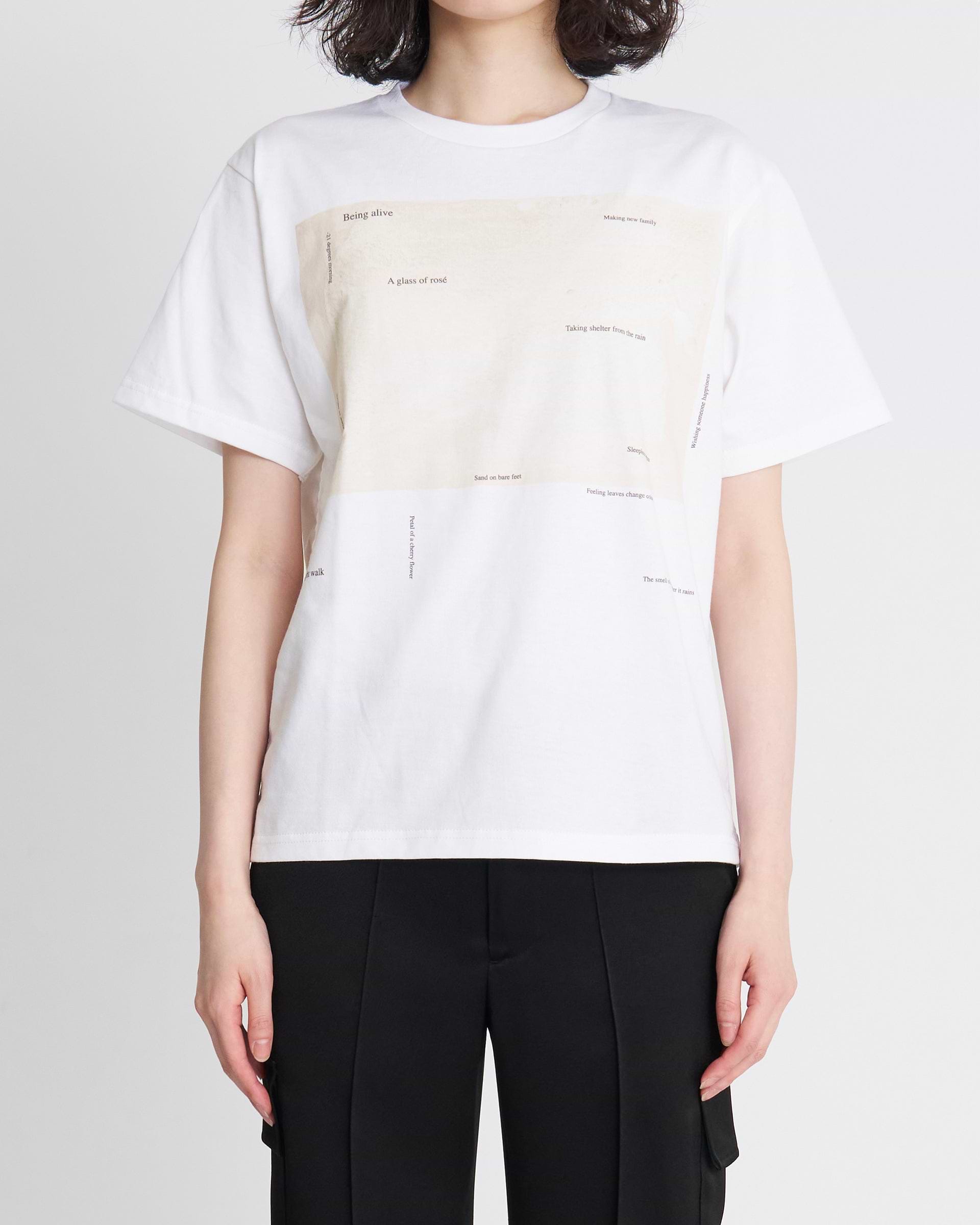 TANAKA】ザ・Tシャツ | ホワイト | プリント メッセージ | F/STORE