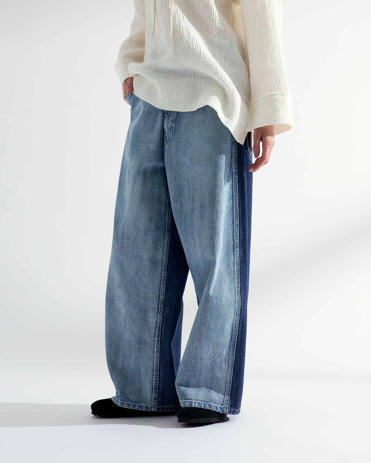 Nomàt】ツートンデニムバックアジャストパンツ | 定番 代表 | カーブ 