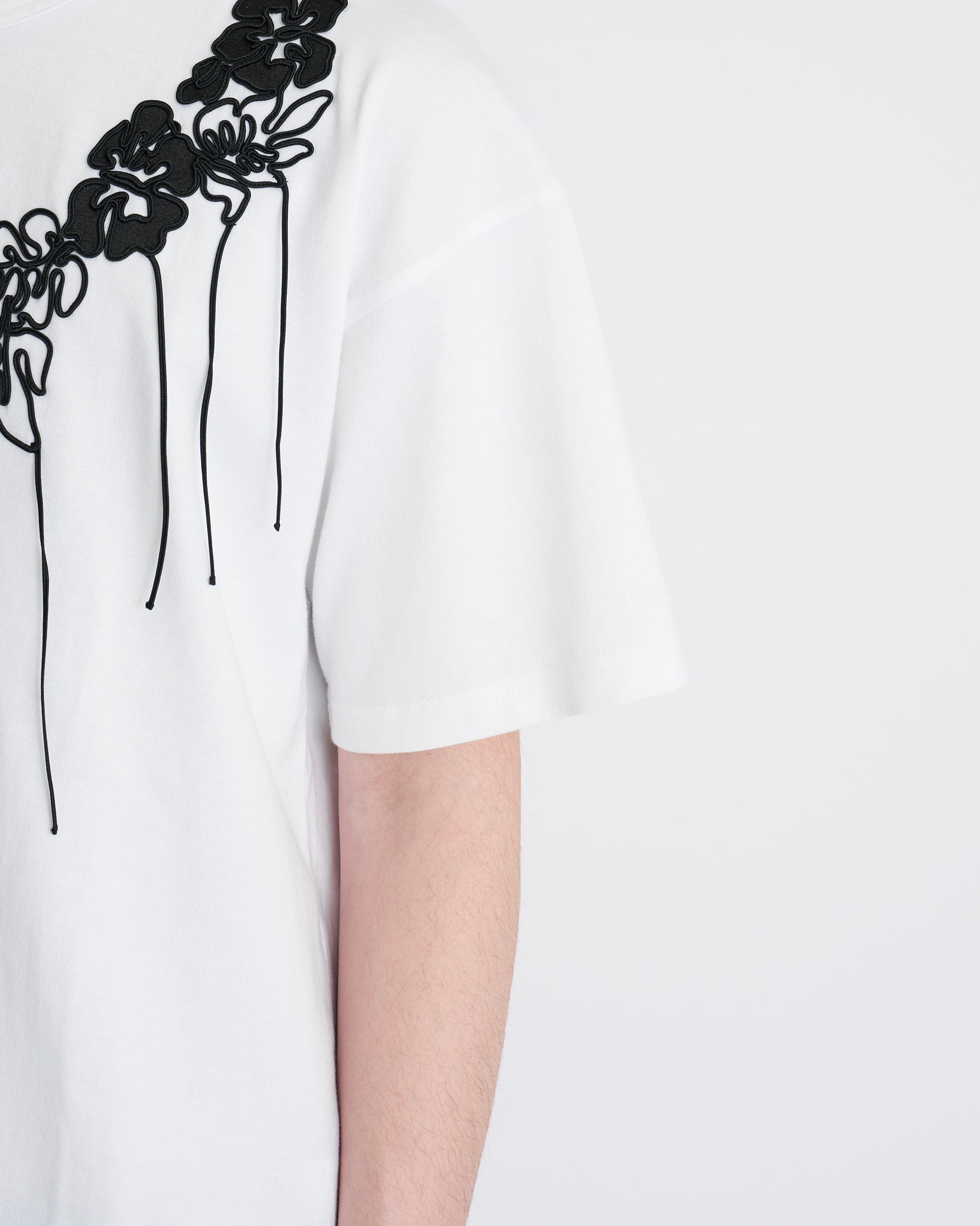 yoshiokubo】コードフラワーS/S T | 刺繍 Tシャツ | 定番 オーバー