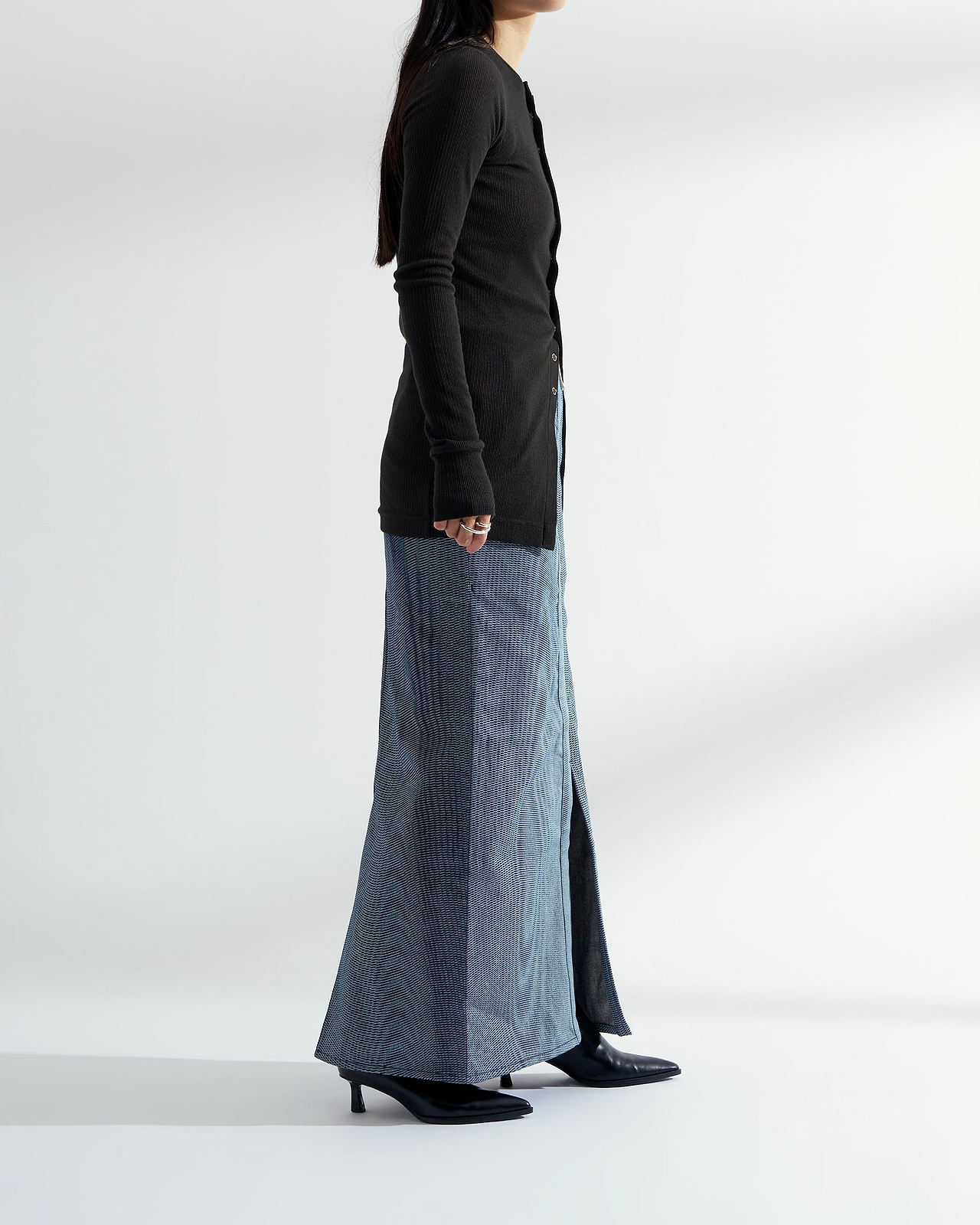 【26AW】パールドットカーディガン