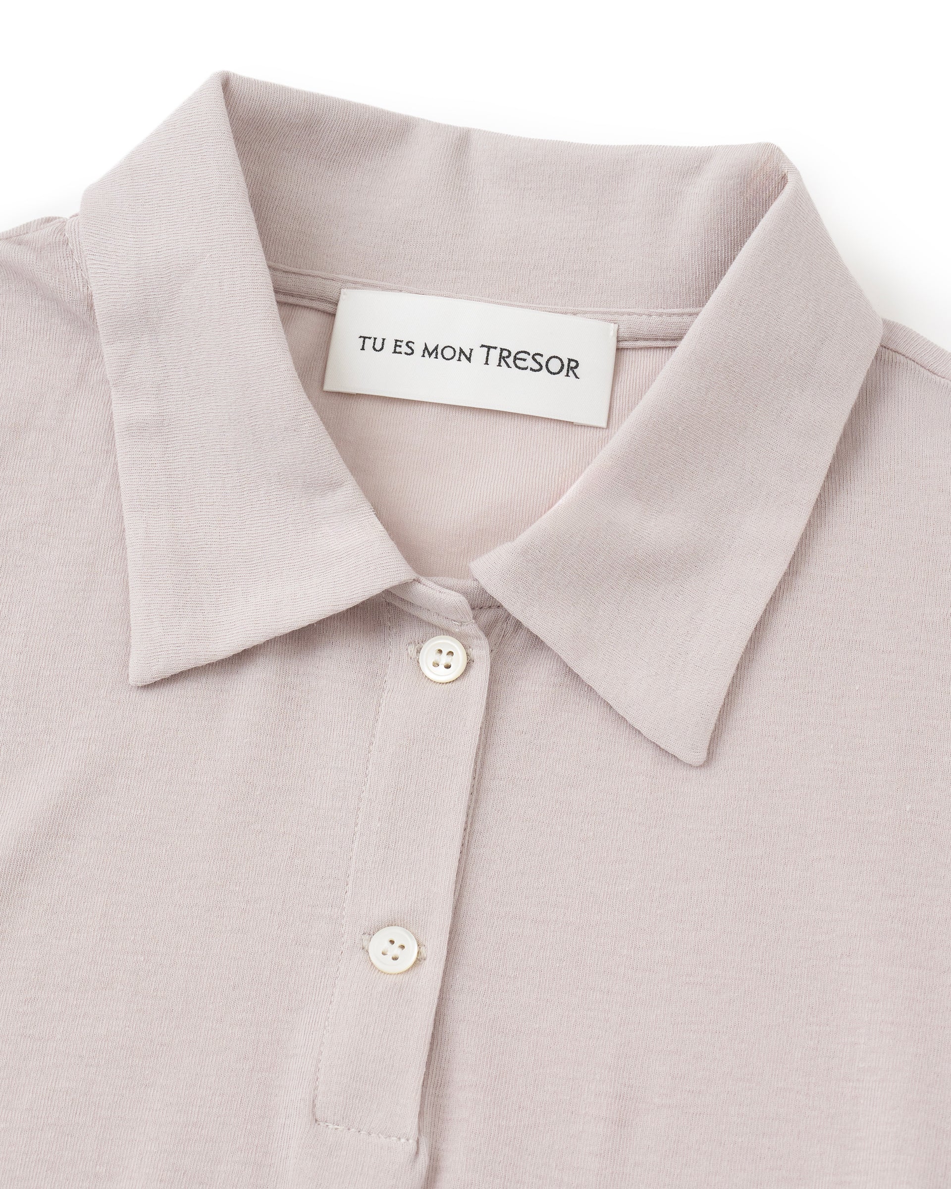 Tu es mon Tresor（トゥ エ モン トレゾア）】Long-Sleeve Polo Shirt