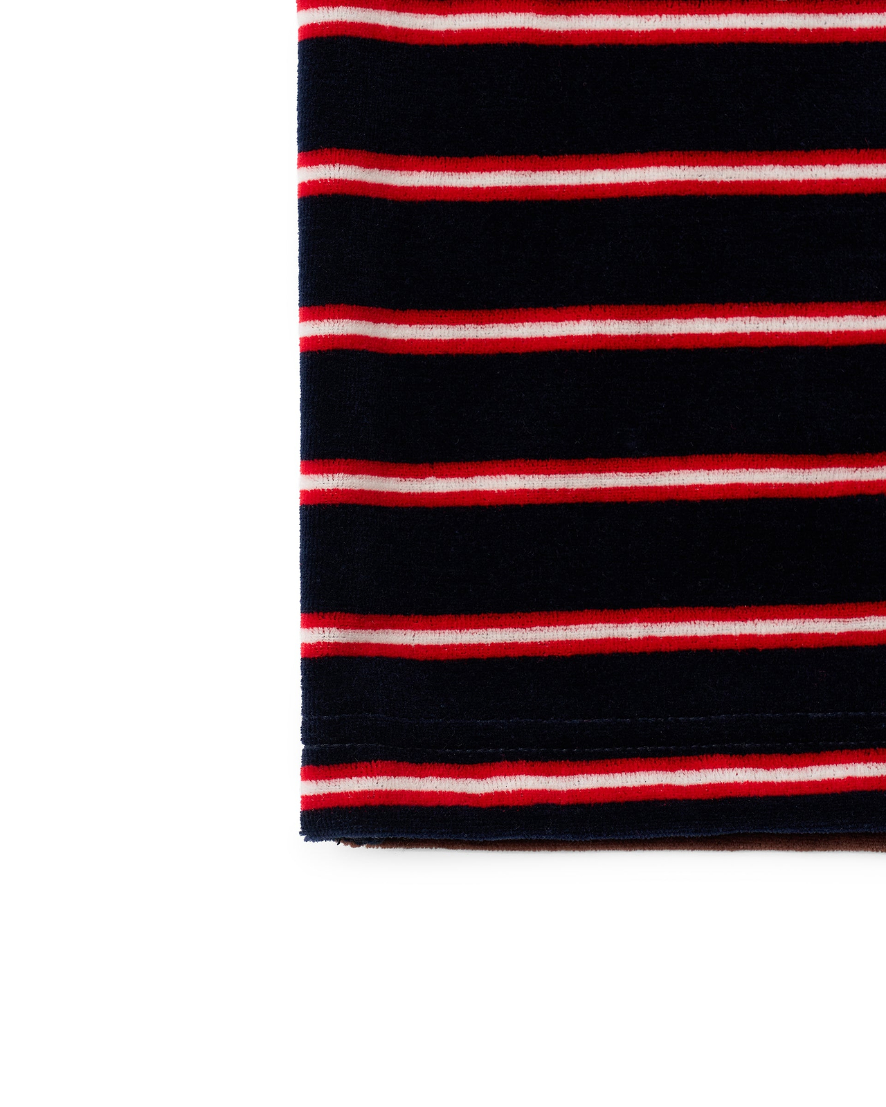 【26AW】ベルベットボーダーWポロシャツ