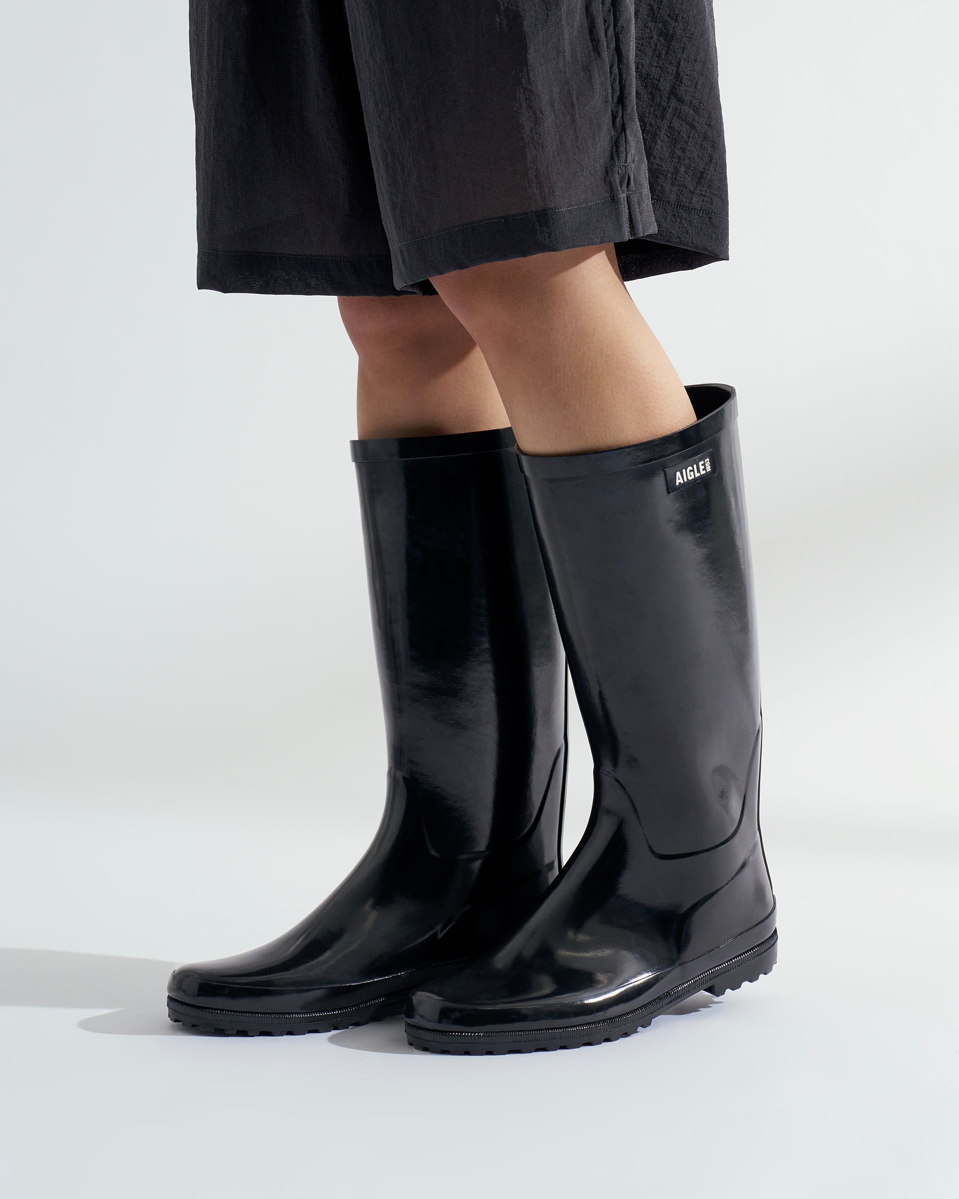新品未使用・39✨エーグル エリオサラバーブーツ ブラック レインブーツ 長靴 AIGLE】エリオサラバーブーツ ブラック | 海外製 ロングラバーブーツ
