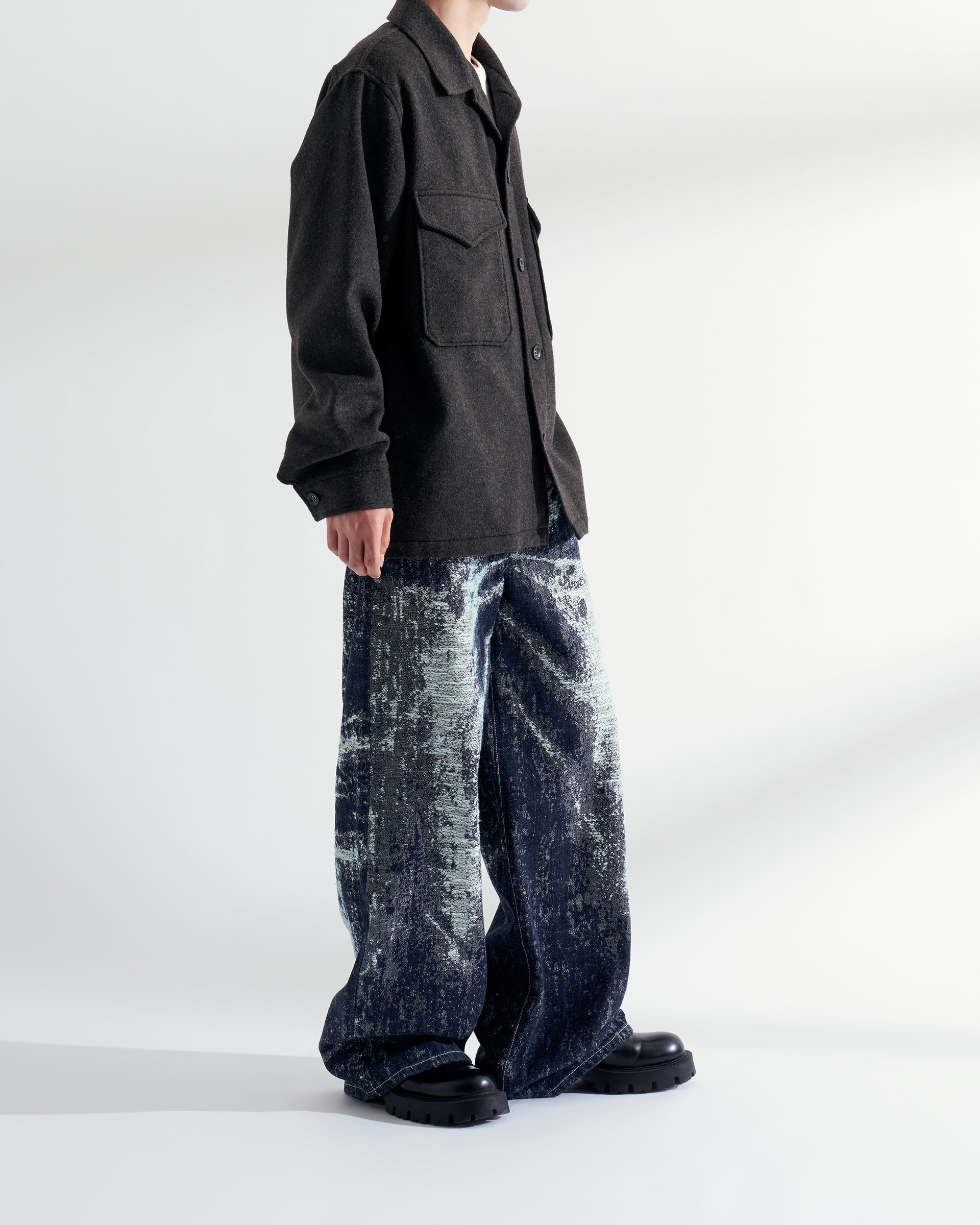 希少 Ralph Lauren ブラックデニム　ダブルポケット シャツ (L) TANAKA】ダブルポケットシャツ – ファッションスナップストア