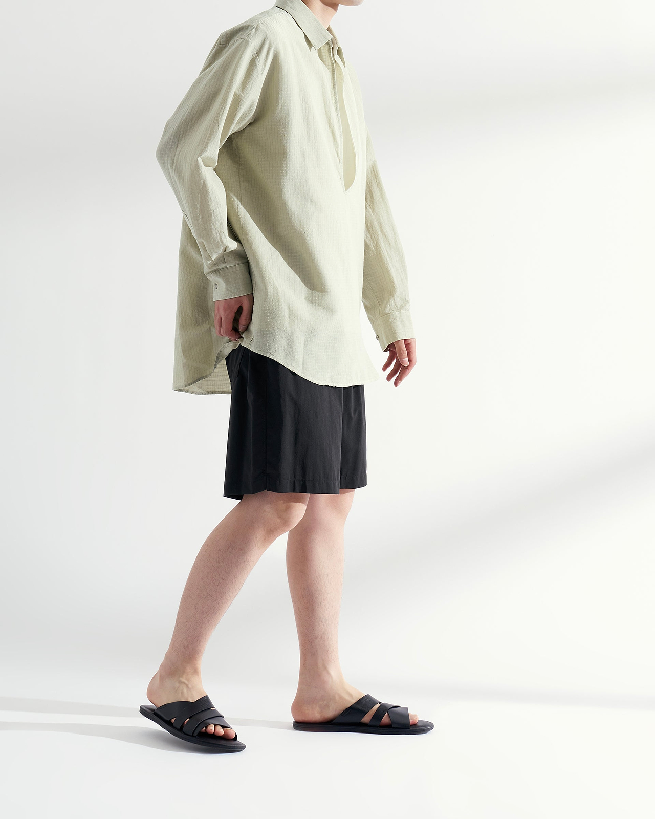 【26SS】スキッパーシャツ（シルクコットンリップストップ）