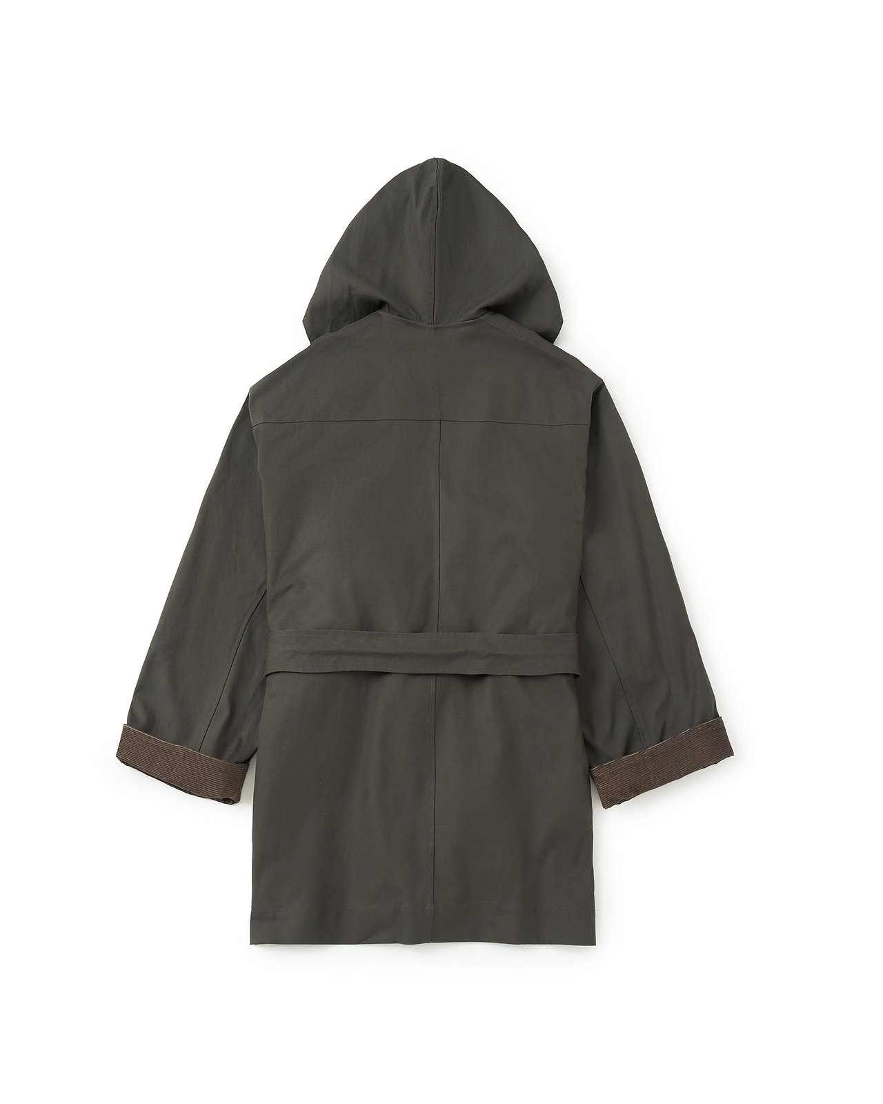 【26AW】コットンOXフーディッドショートコート