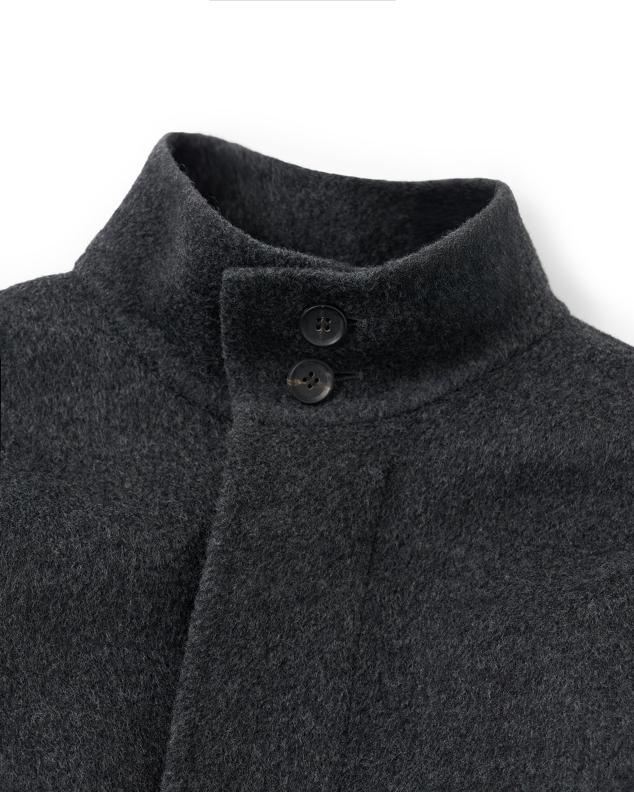 【26AW】ウールリバースタンドカラーコート
