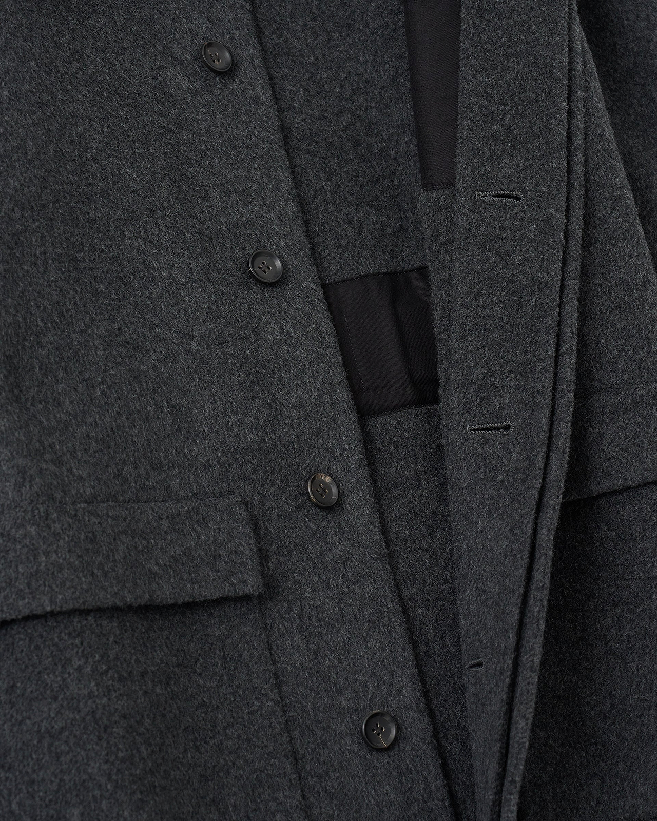 【26AW】ウールリバースタンドカラーコート