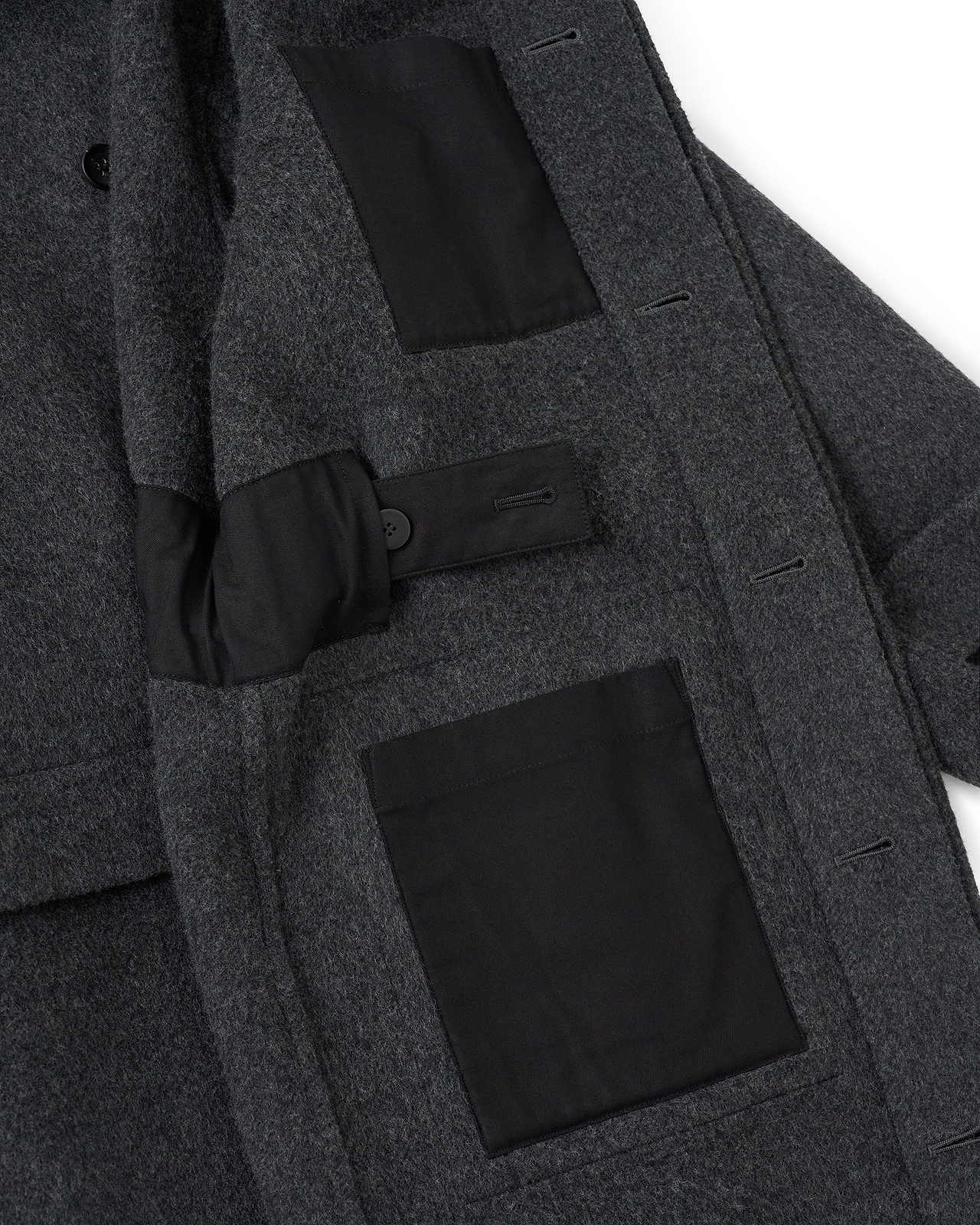 【26AW】ウールリバースタンドカラーコート