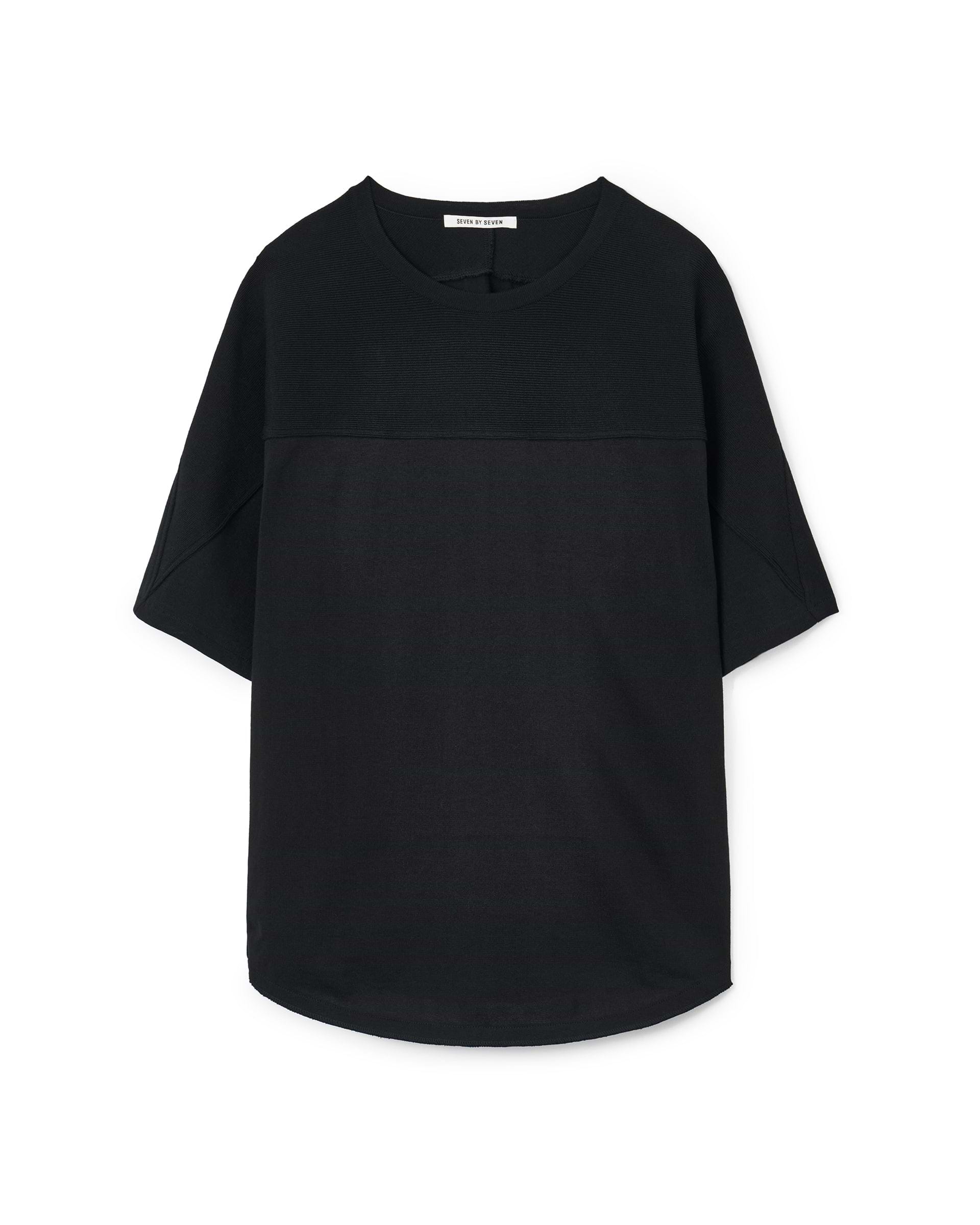 SEVEN BY SEVEN】フットボールニットTシャツ S/S（クールタッチ
