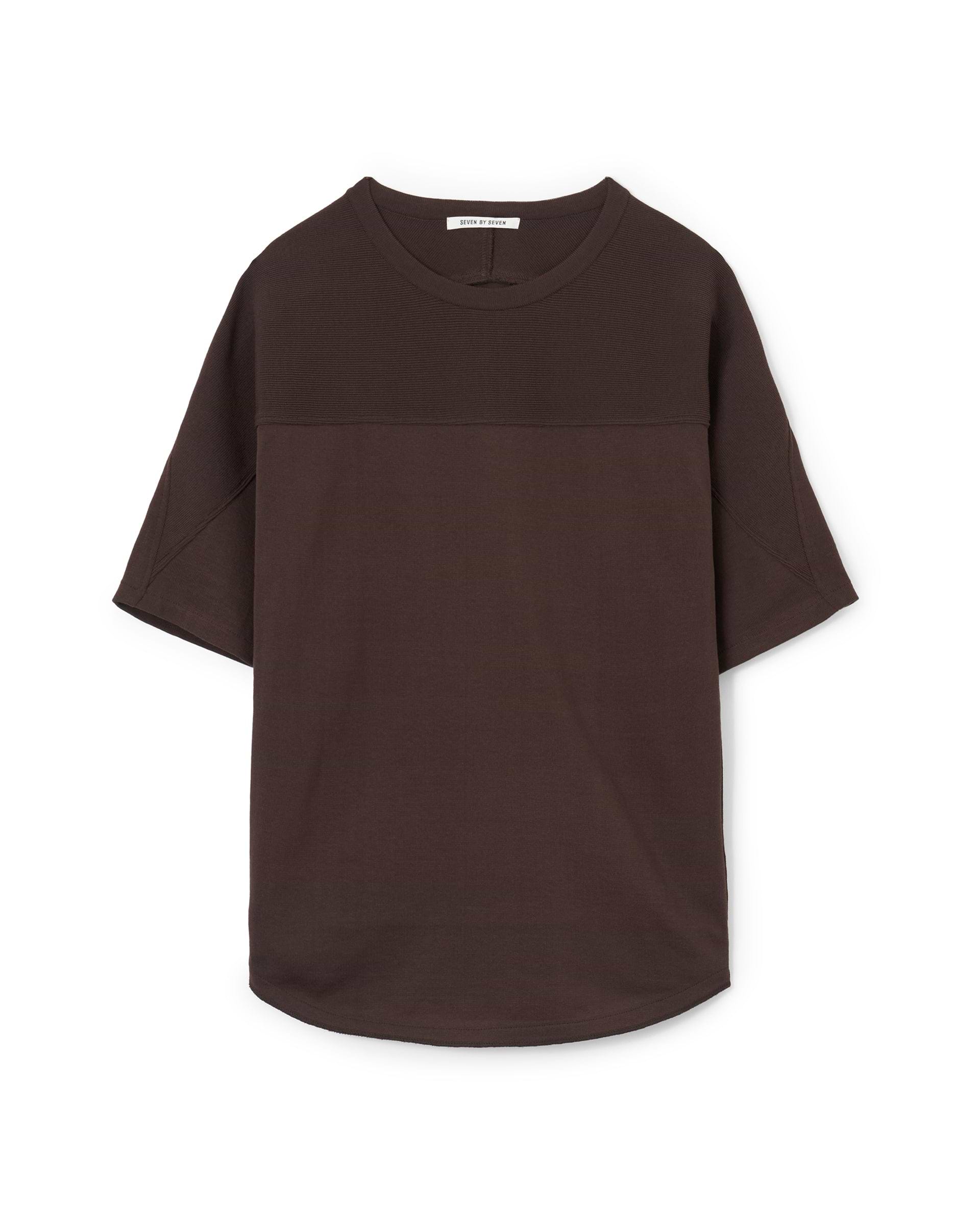 SEVEN BY SEVEN】フットボールニットTシャツ S/S（クールタッチ