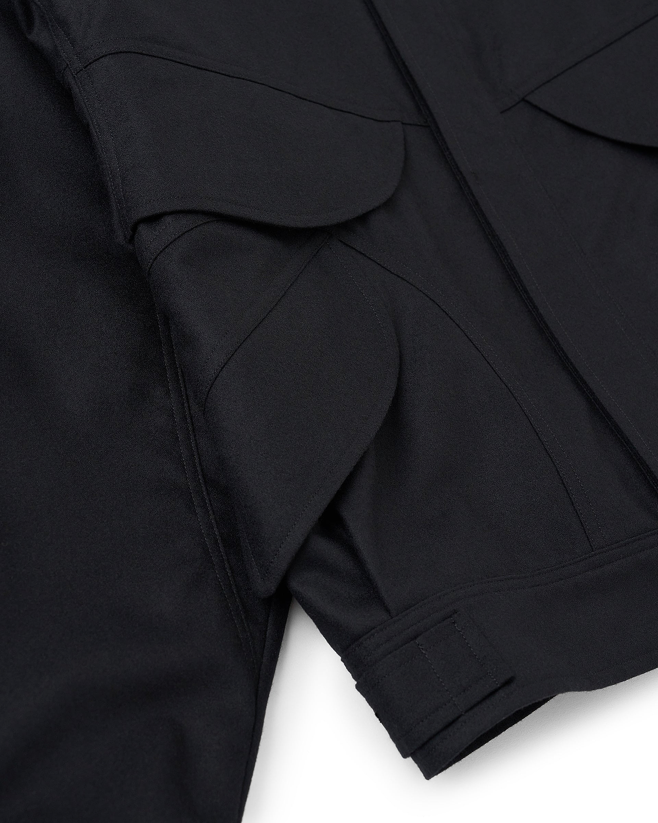 【26AW】ウールカシミヤポプリンメルトンポケットブルゾン