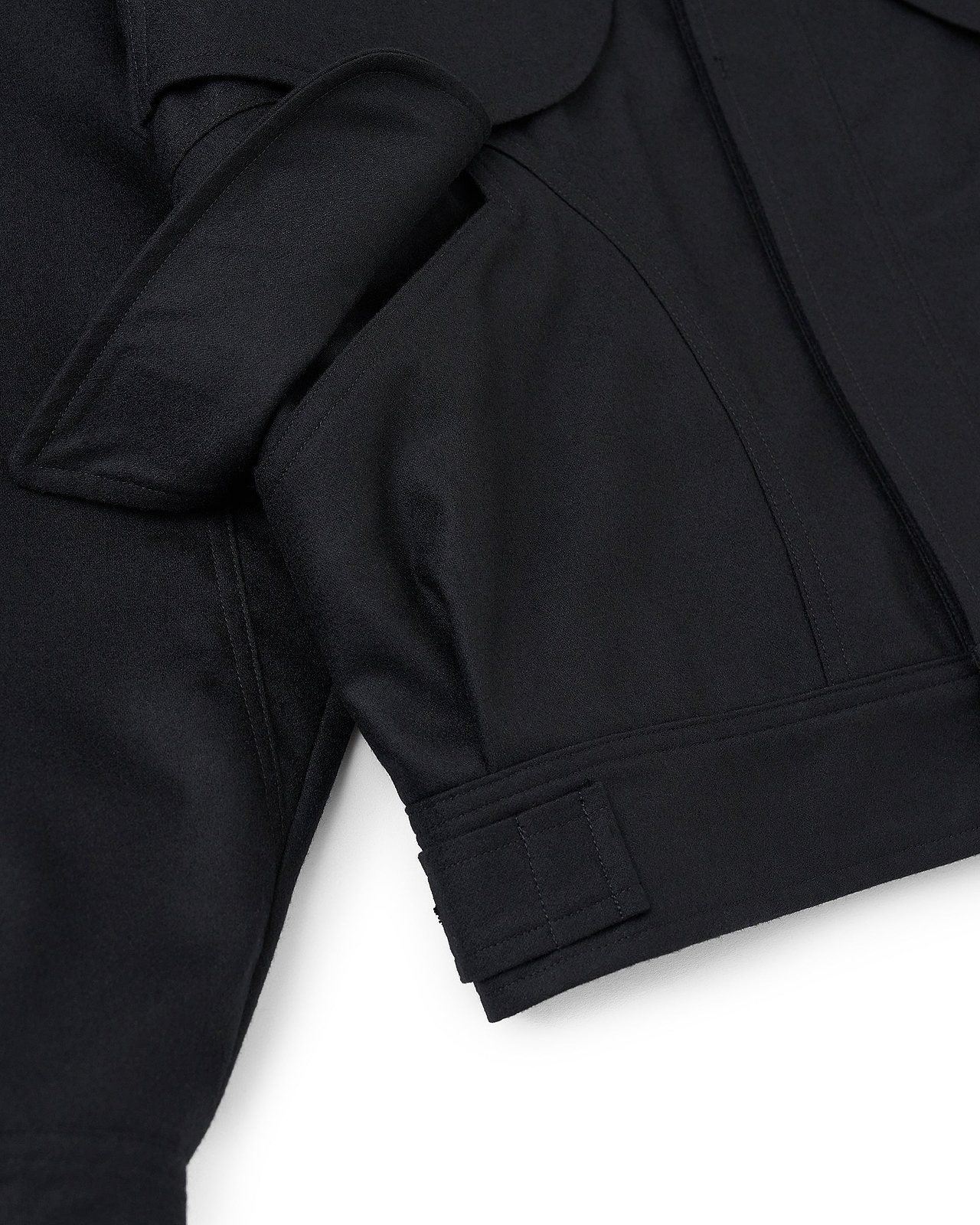 【26AW】ウールカシミヤポプリンメルトンポケットブルゾン