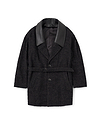 【26AW】デタッチャブルカラースパークルツイードコート
