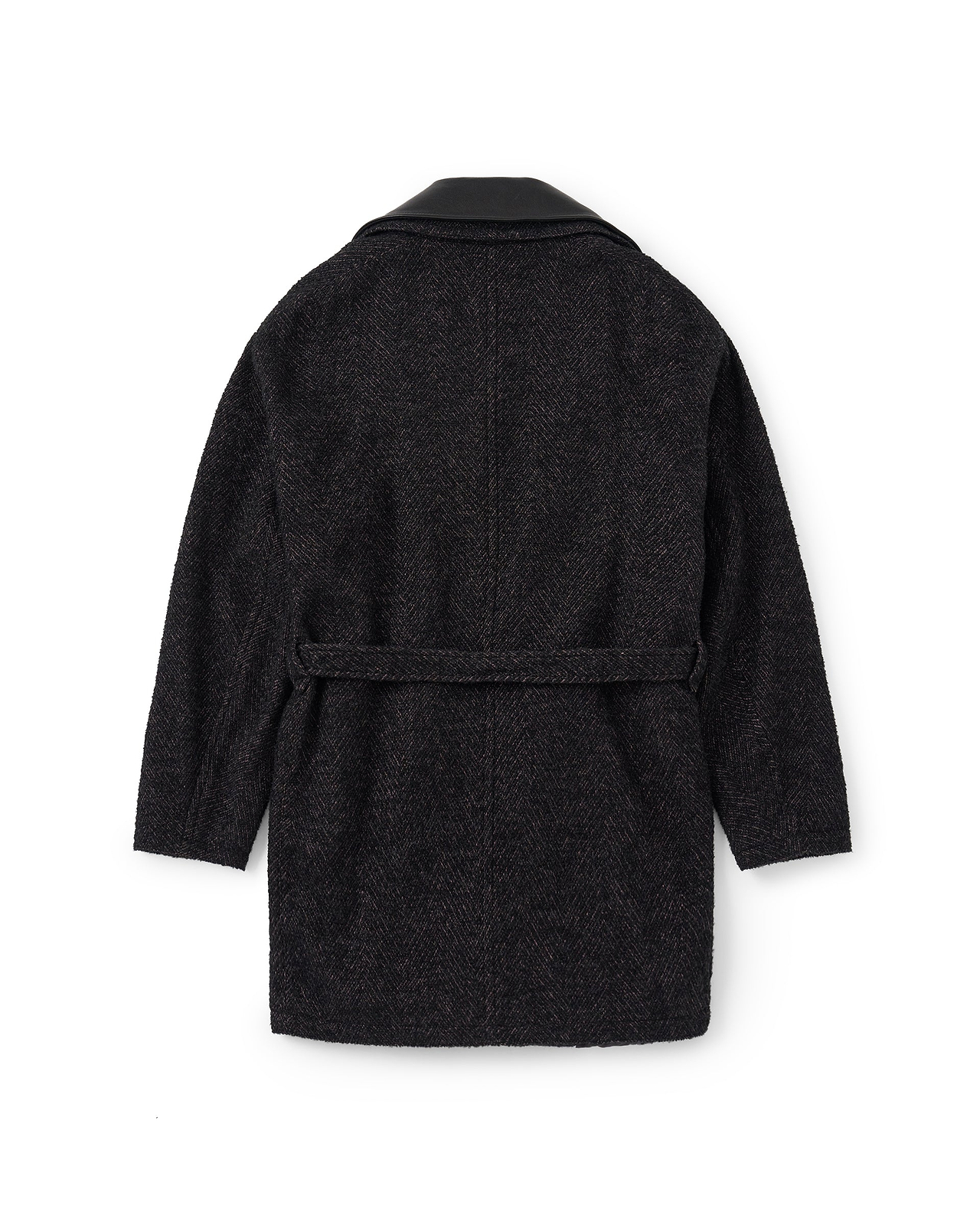 【26AW】デタッチャブルカラースパークルツイードコート