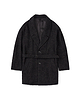 【26AW】デタッチャブルカラースパークルツイードコート