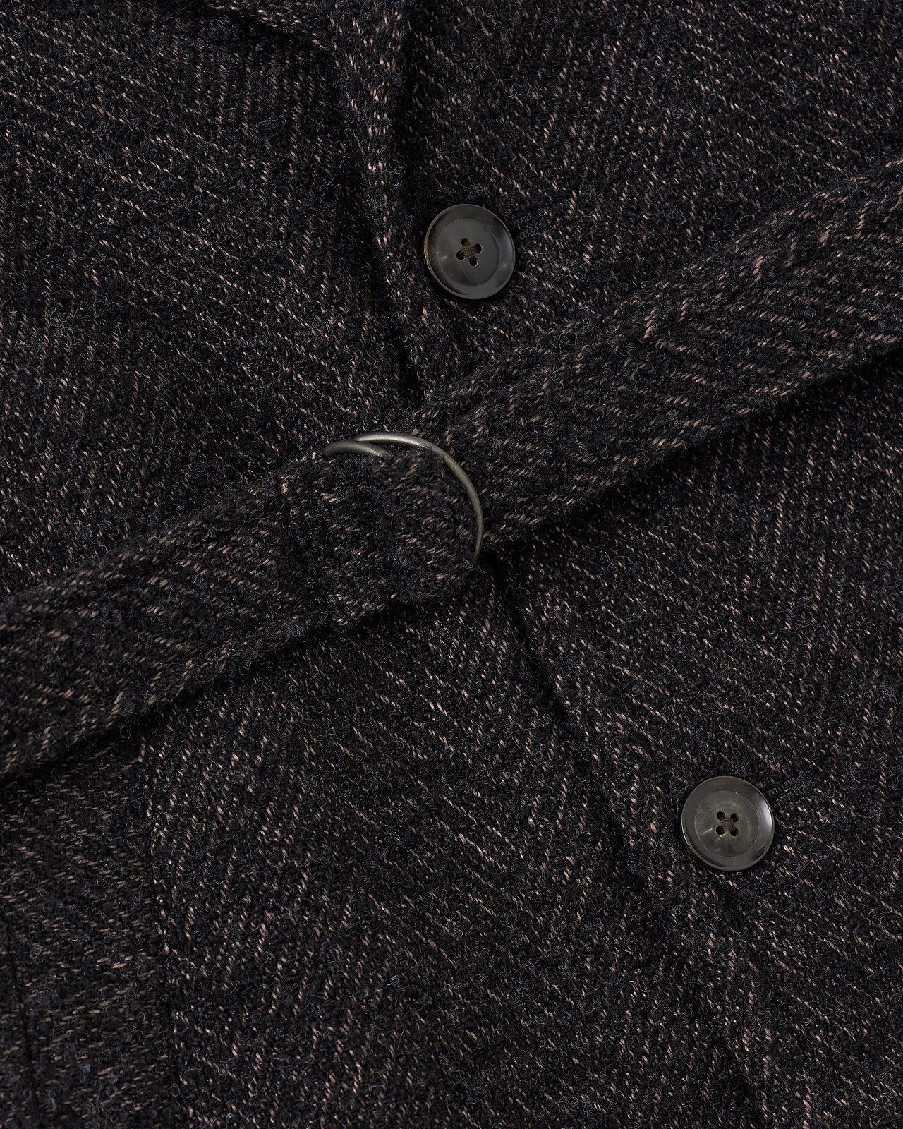 【26AW】デタッチャブルカラースパークルツイードコート