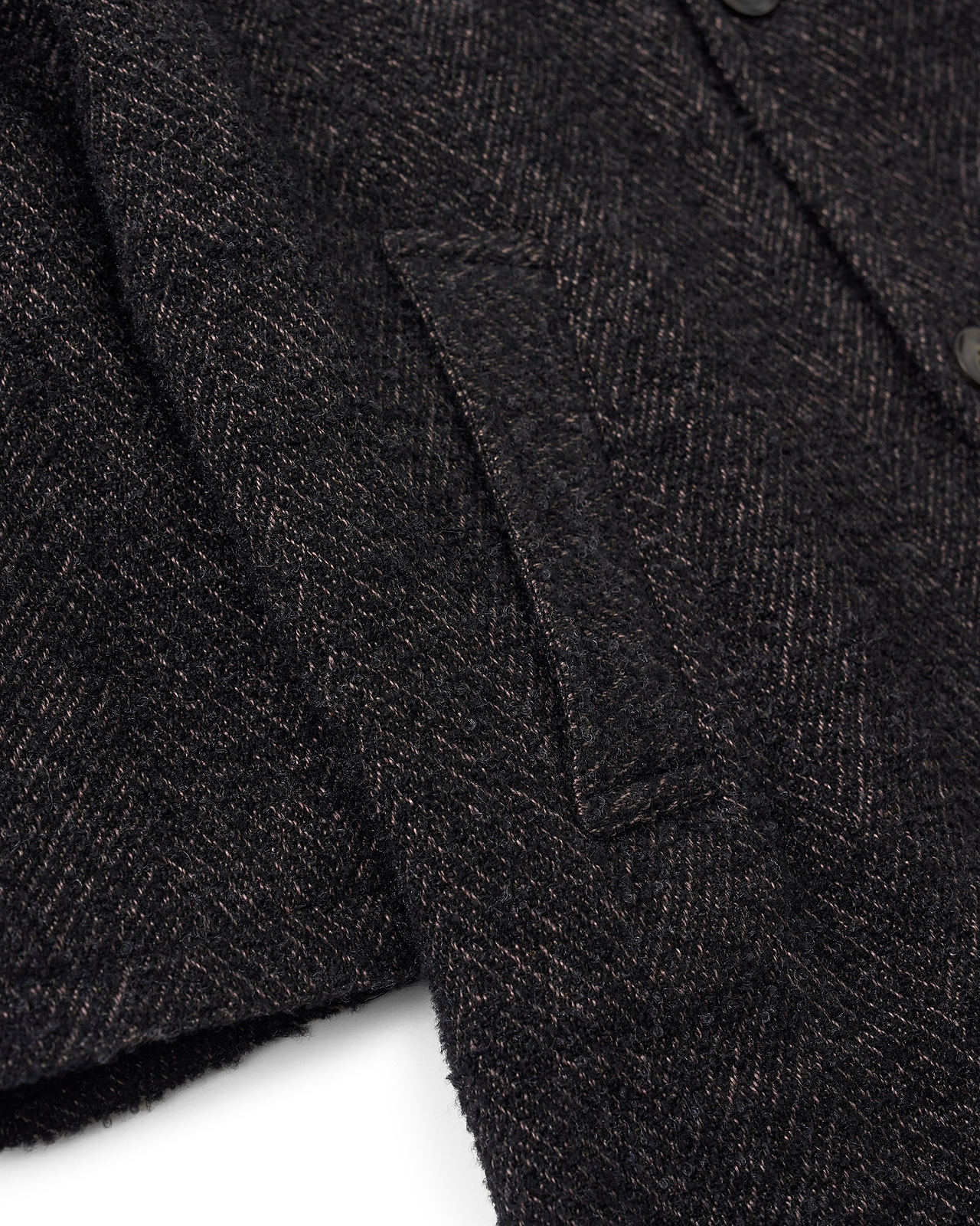 【26AW】デタッチャブルカラースパークルツイードコート