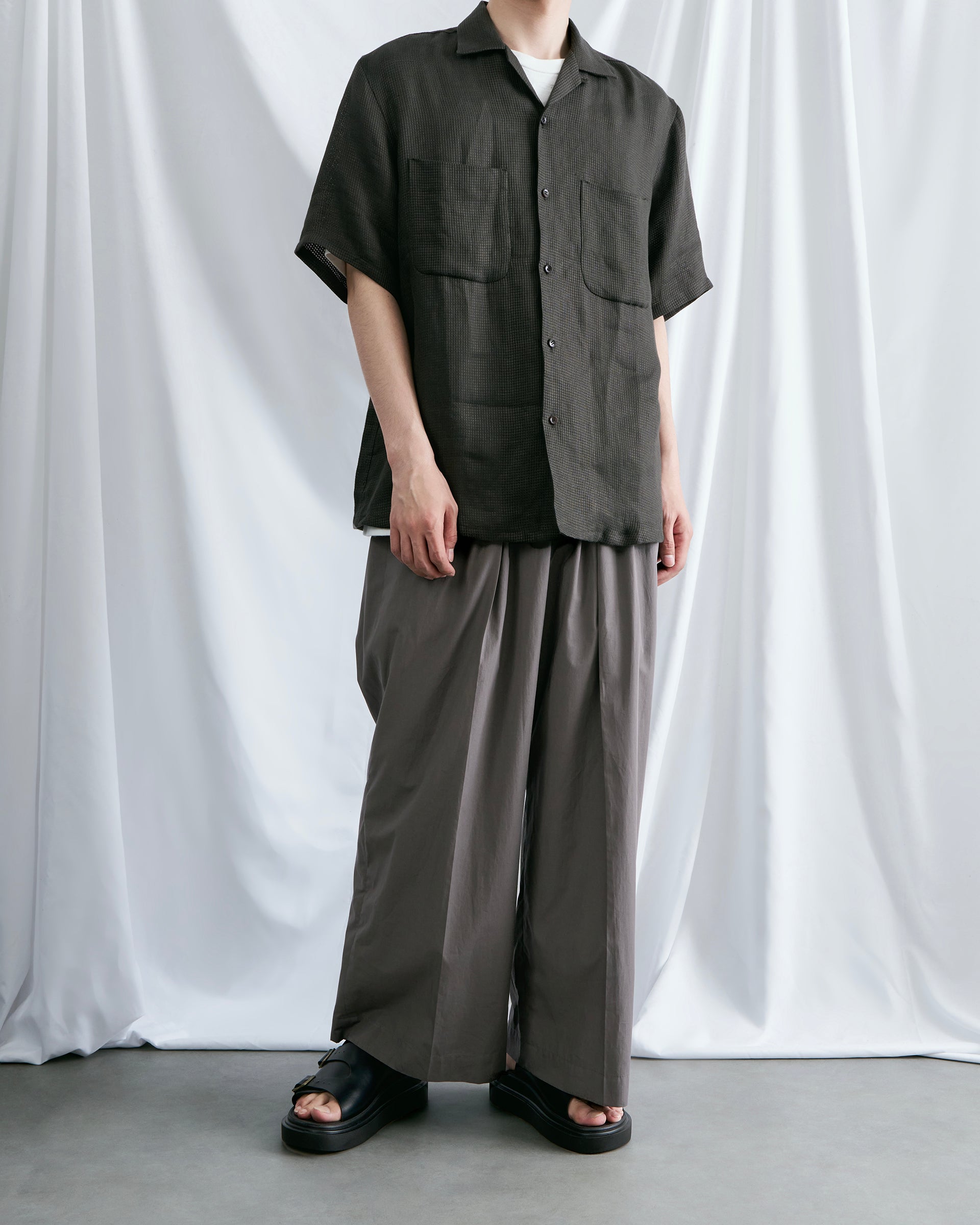 SEVEN BY SEVEN】オープンカラーシャツ S/S | 半袖 開襟 | リネン 麻