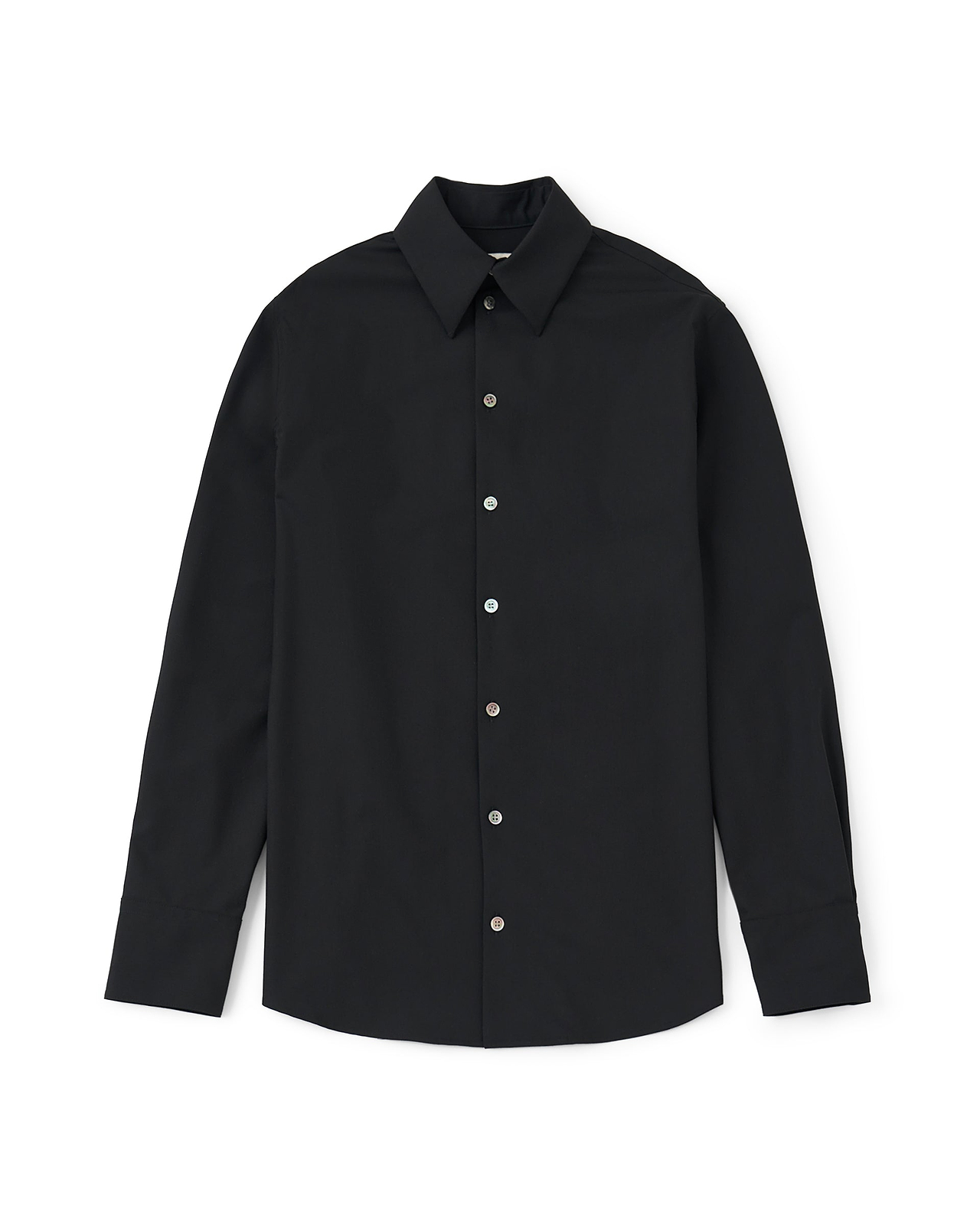 【26AW】レースバックパネルシャツ（ブラック）