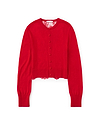 【26AW】ウールレースバックカーディガン