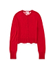 【26AW】ウールレースバックカーディガン