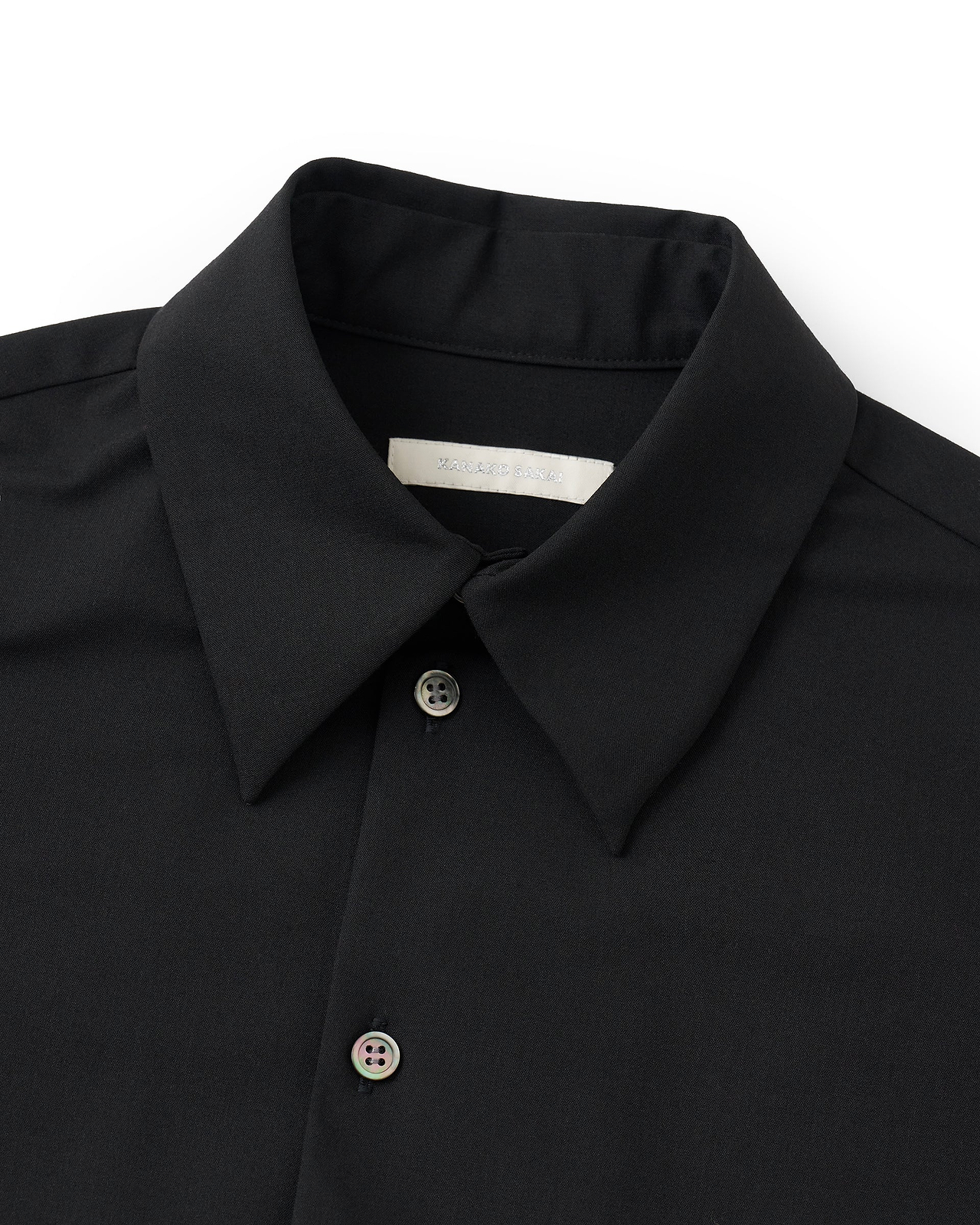 【26AW】レースバックパネルシャツ（ブラック）