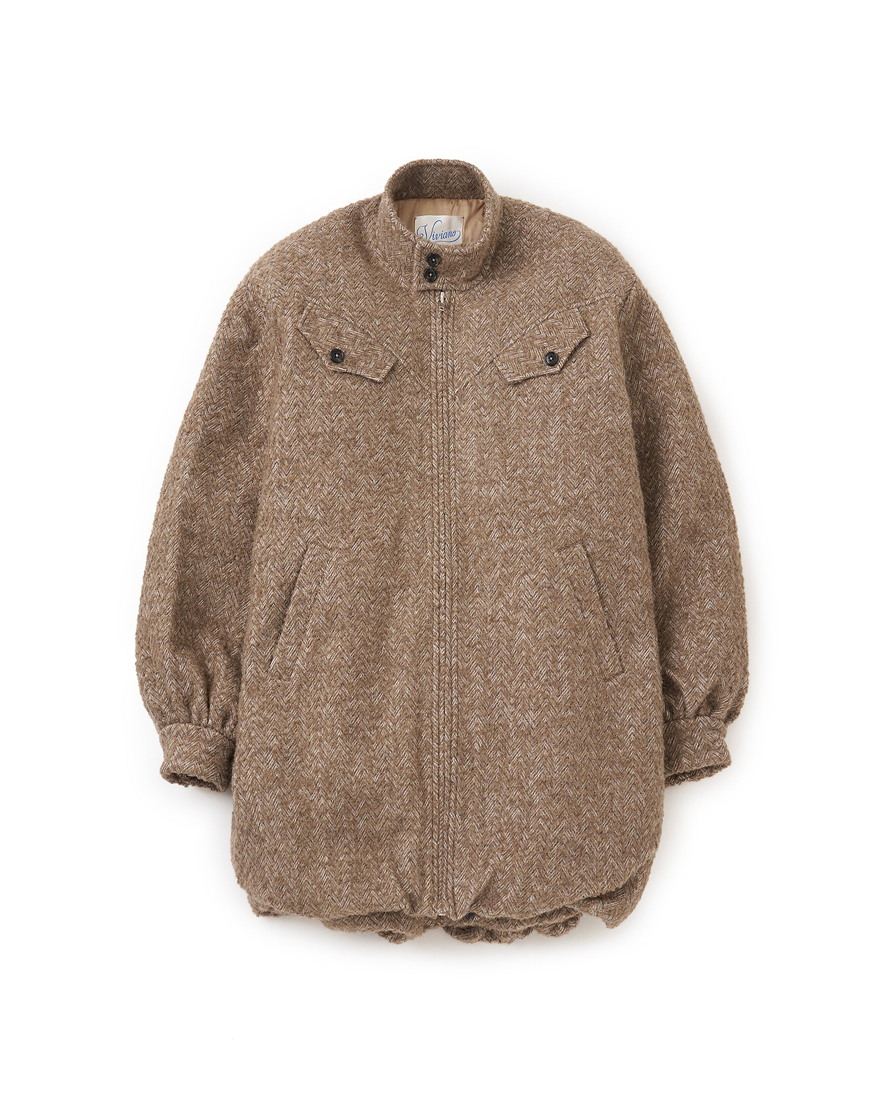 【26AW】ヘリンボーンバルーンコート