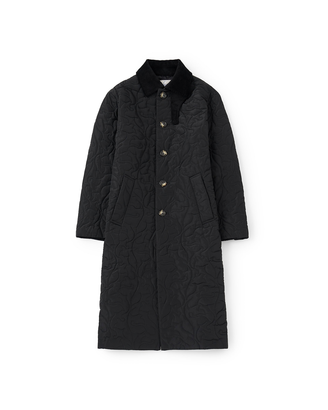 【26AW】フラワーパターンキルテッドコート