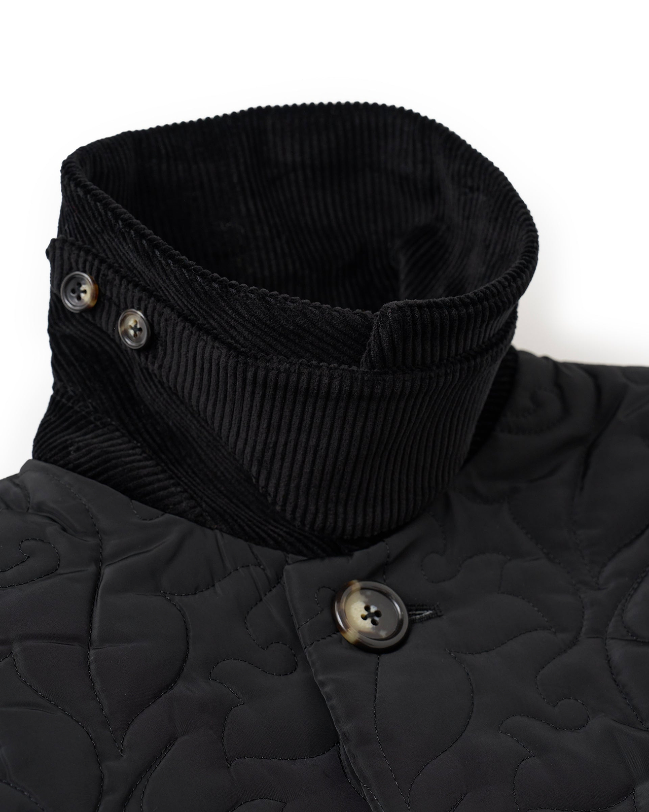 【26AW】フラワーパターンキルテッドコート