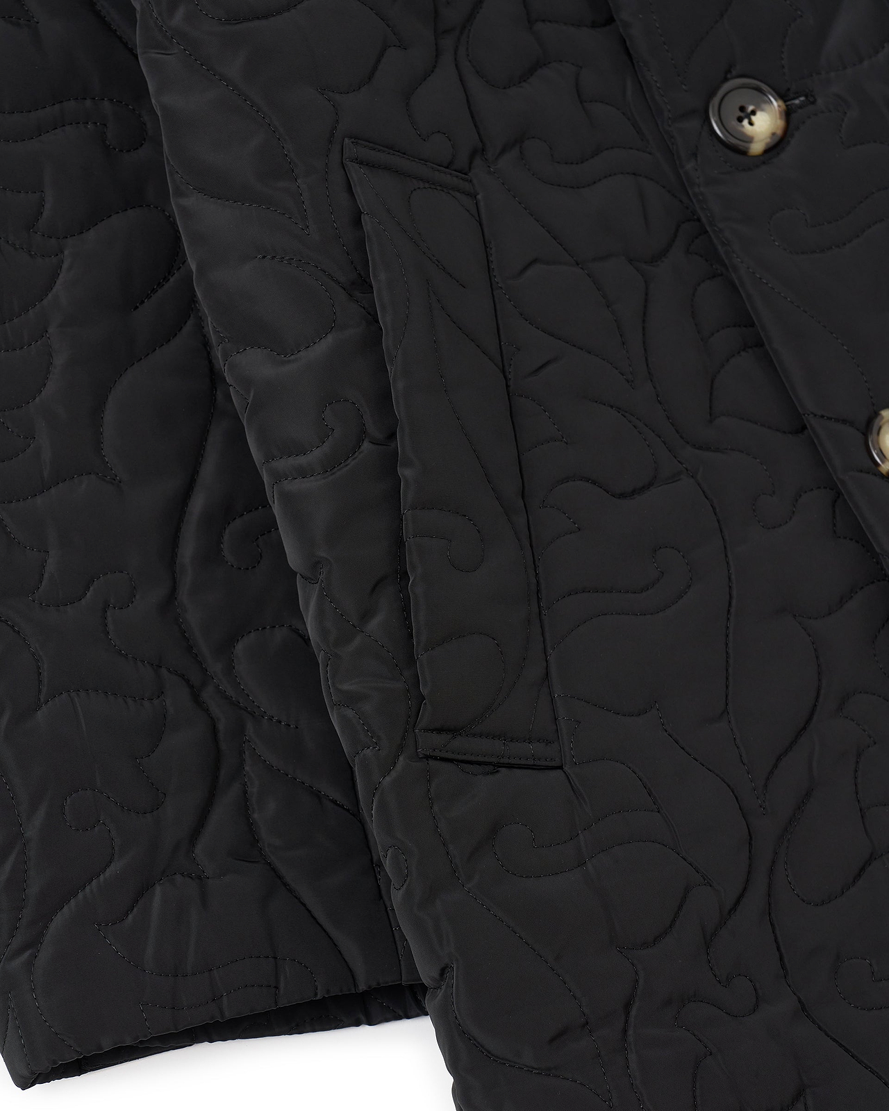 【26AW】フラワーパターンキルテッドコート