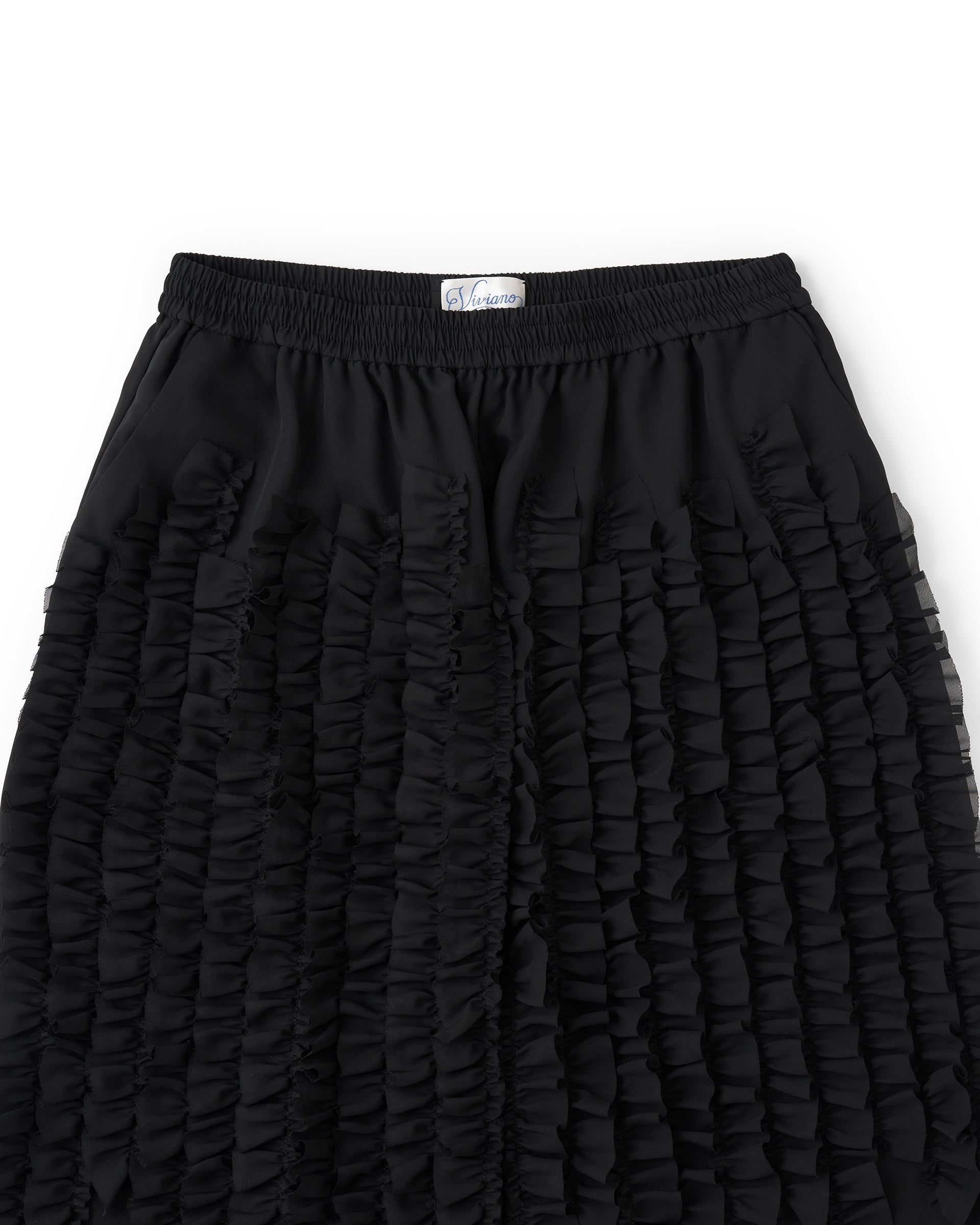 VIVIANO】ラッフルシフォンワイドショーツ | F/STORE – ファッション
