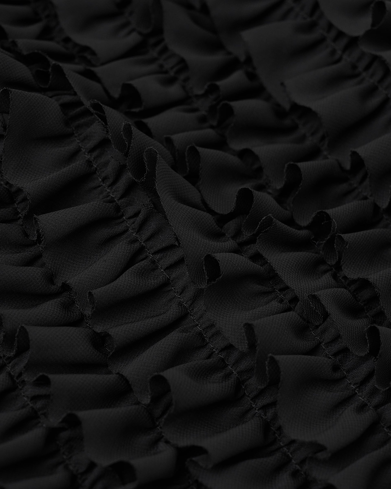 【26AW】ラッフルシフォンワイドショーツ