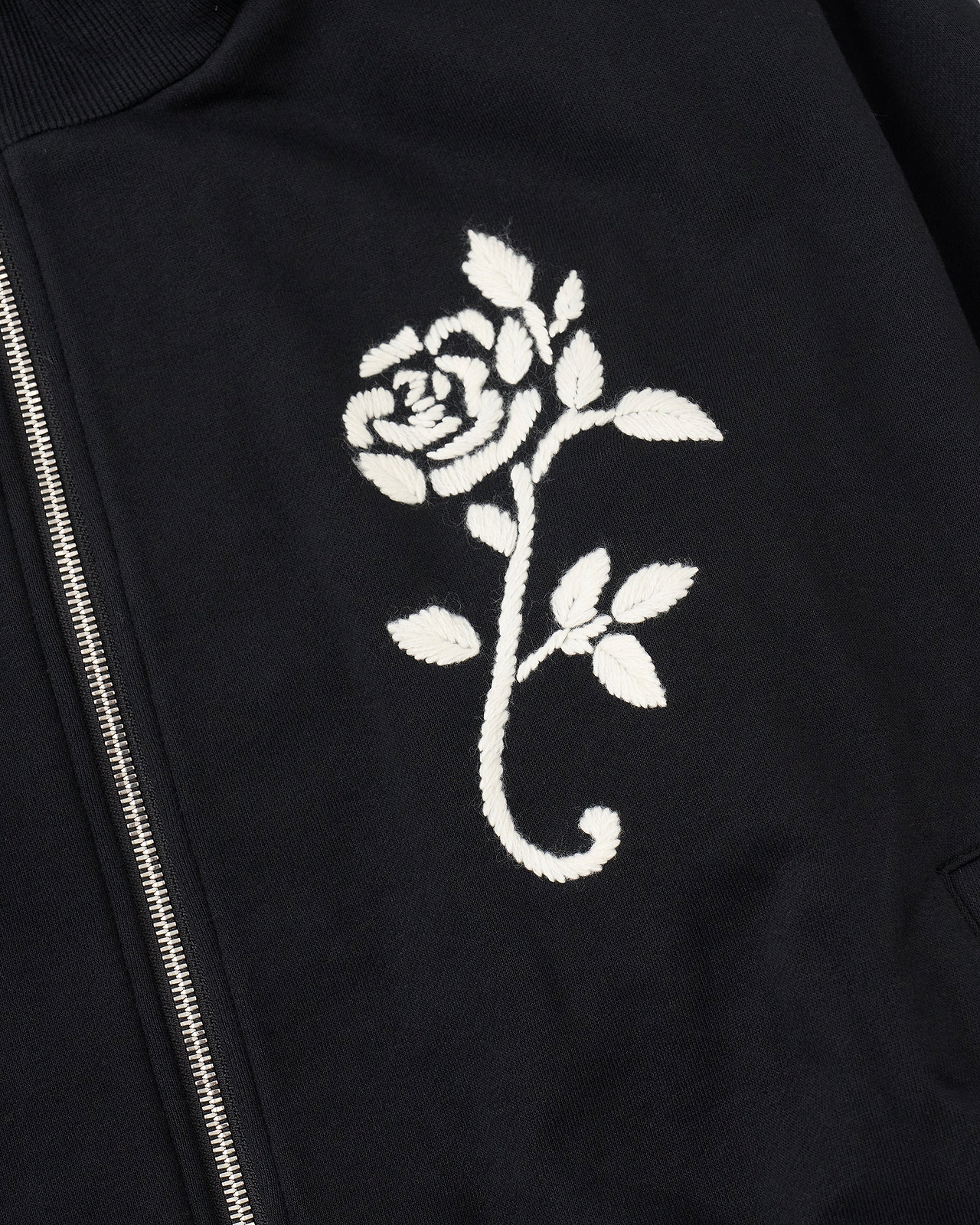 【26AW】ハンドエンブロイダーバルーンジャーシージップアップトップ