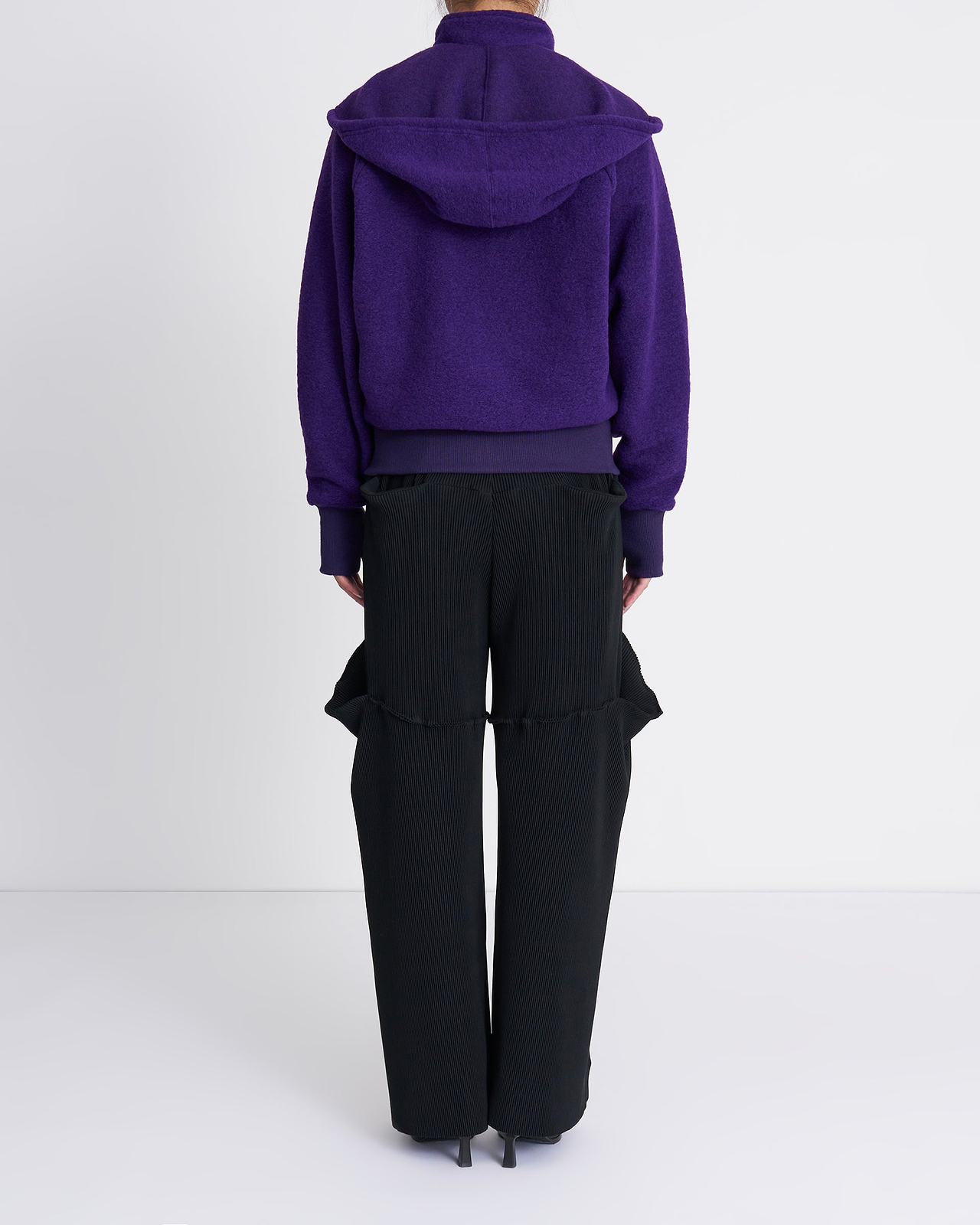 【26AW】シルバーフーデッドジップブルゾン