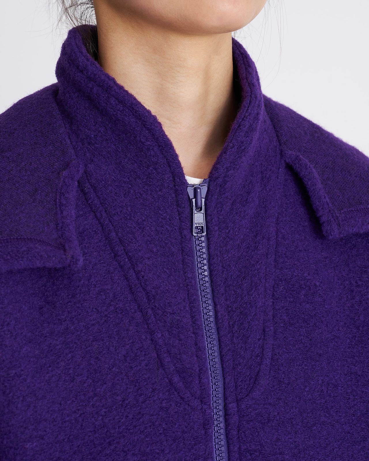 【26AW】シルバーフーデッドジップブルゾン
