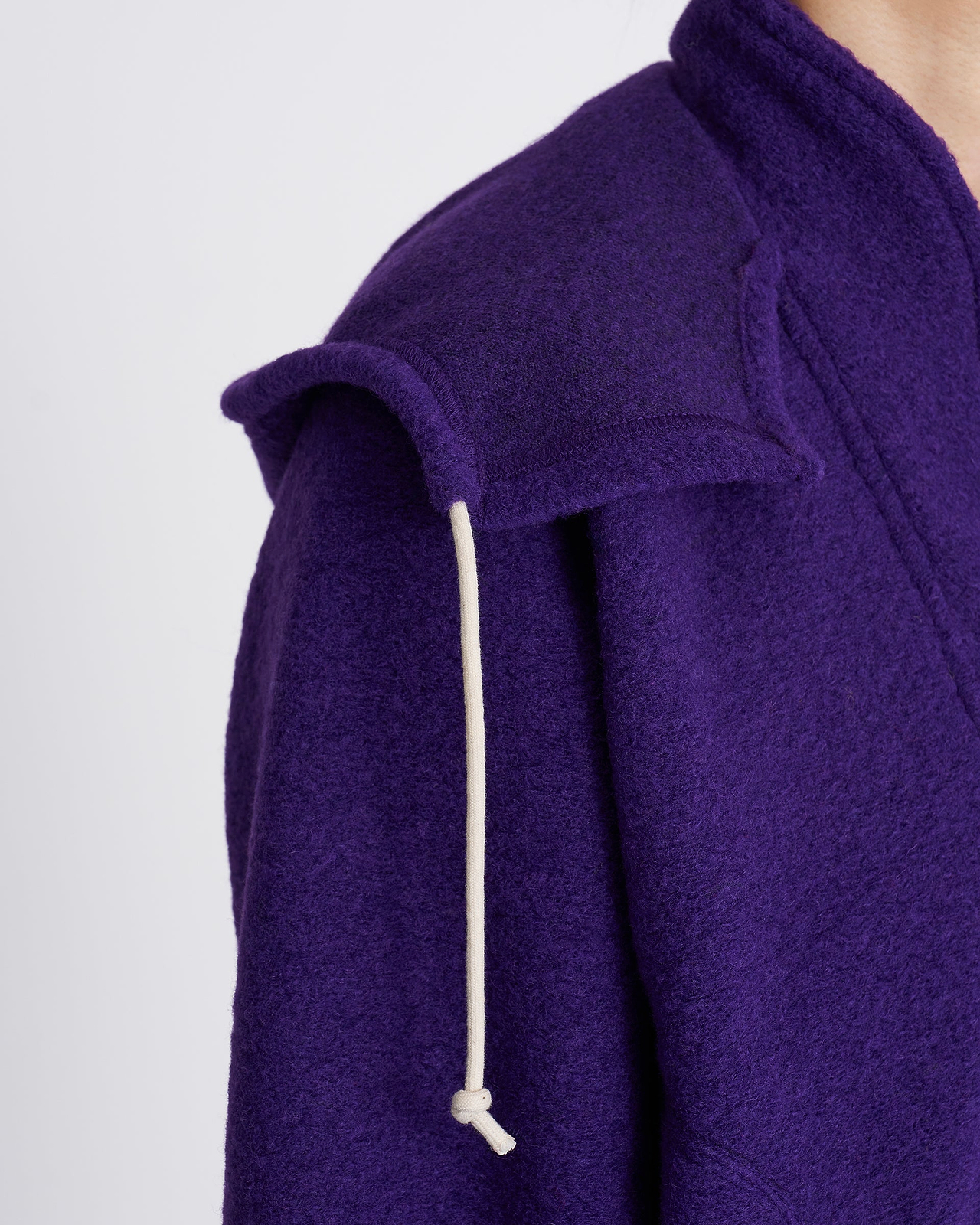【26AW】シルバーフーデッドジップブルゾン