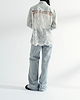 【26AW】レースバックパネルシャツ（ライトブルー）