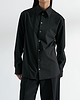 【26AW】レースバックパネルシャツ（ブラック）