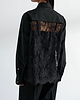 【26AW】レースバックパネルシャツ（ブラック）