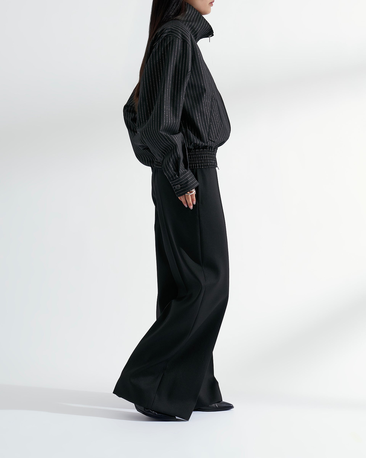 【26AW】ラメストライプブルゾン