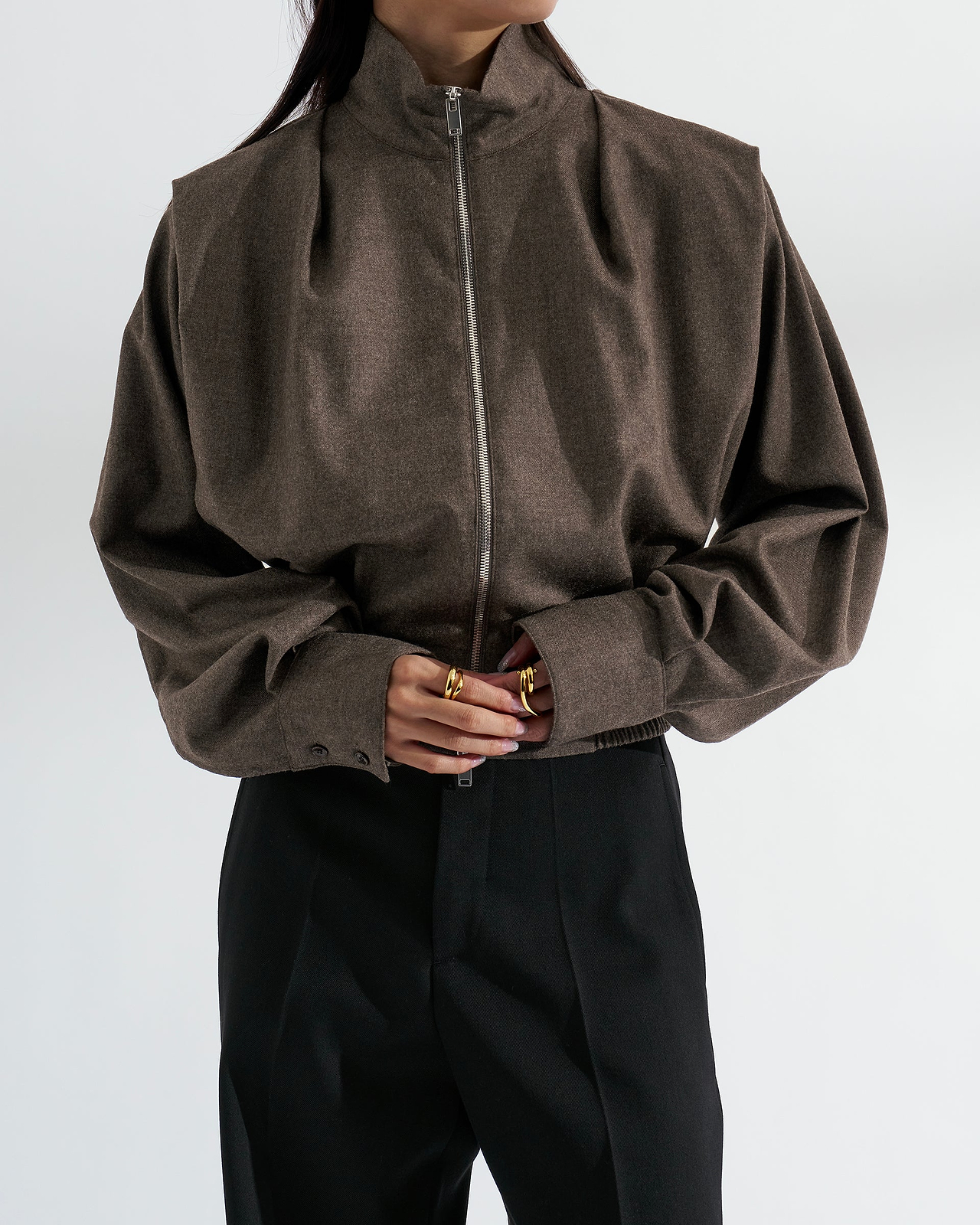 【26AW】ウールジップアップブルゾン