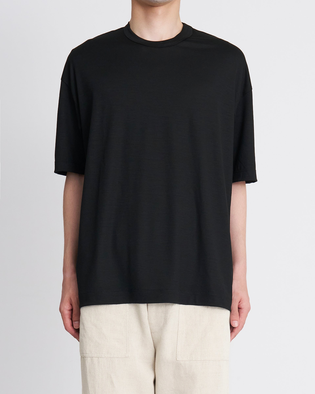 【26AW】SUPER160SウールソフトストラクチャーTシャツ
