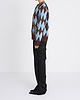 【26AW】フェルテッドヤーンアーガイルクルーカーディガン