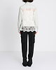【26AW】レースバックパネルシャツ（ライトブルー）