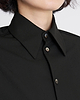 【26AW】レースバックパネルシャツ（ブラック）