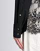 【26AW】レースバックパネルシャツ（ブラック）