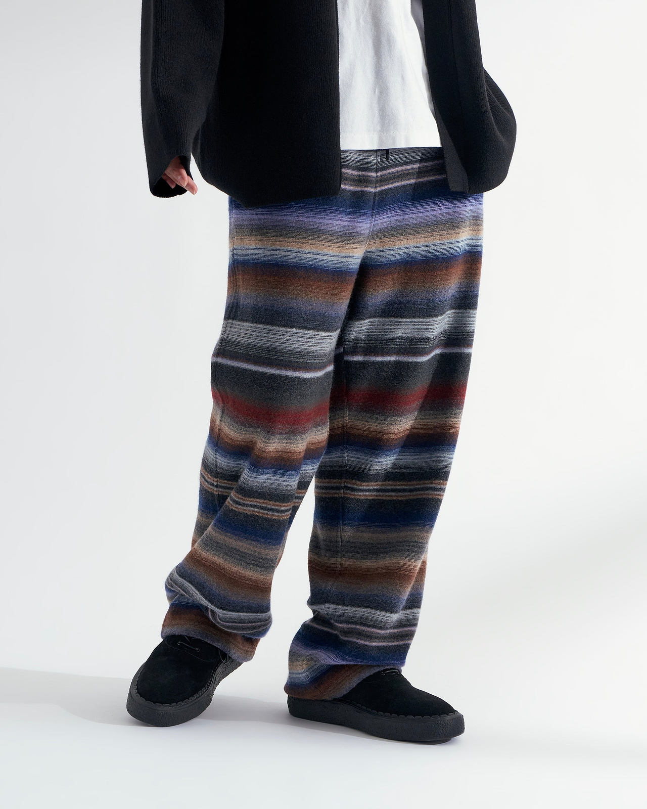 【26AW】ニットトラウザーズ（ネイティブボーダー）
