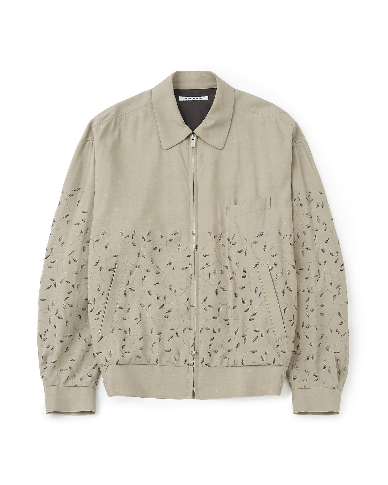 【26AW】ジップアップブルゾン（ボタニカルプリント）